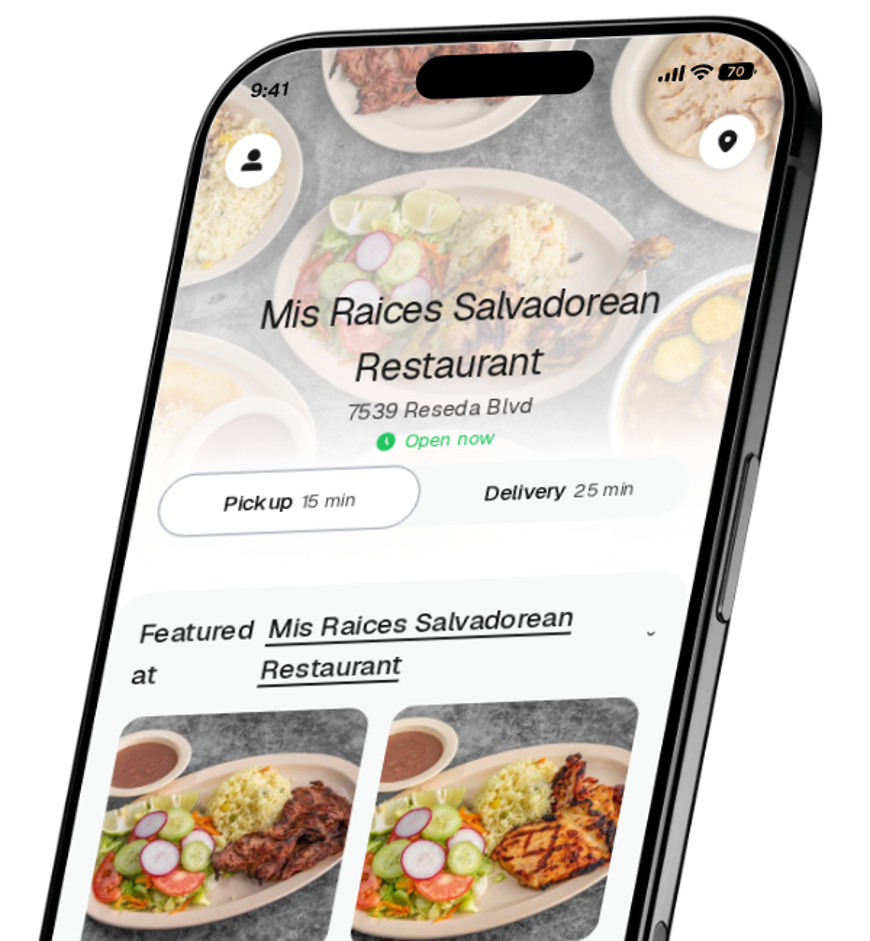 Mis Raices Salvadorean Restaurant app preview